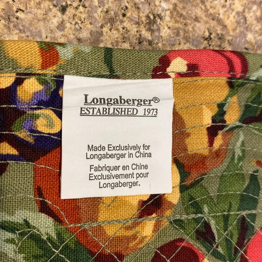NIP Longaberger Napa Orchard Fabric Napkins and Placemats